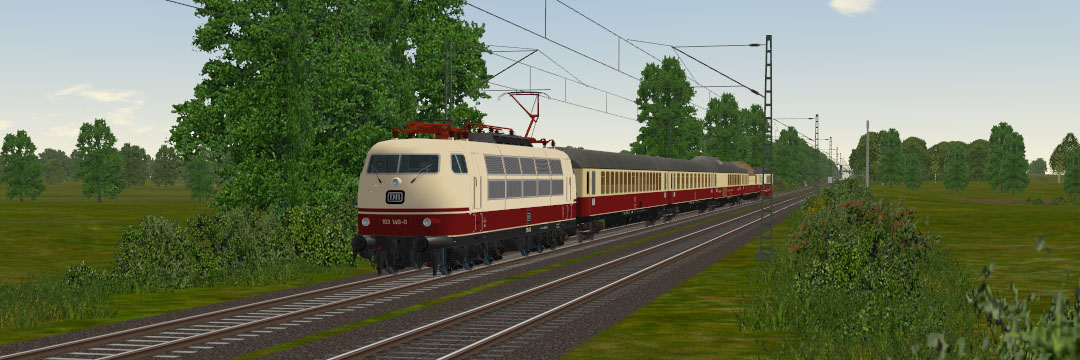 BR103 auf der Rollbahn