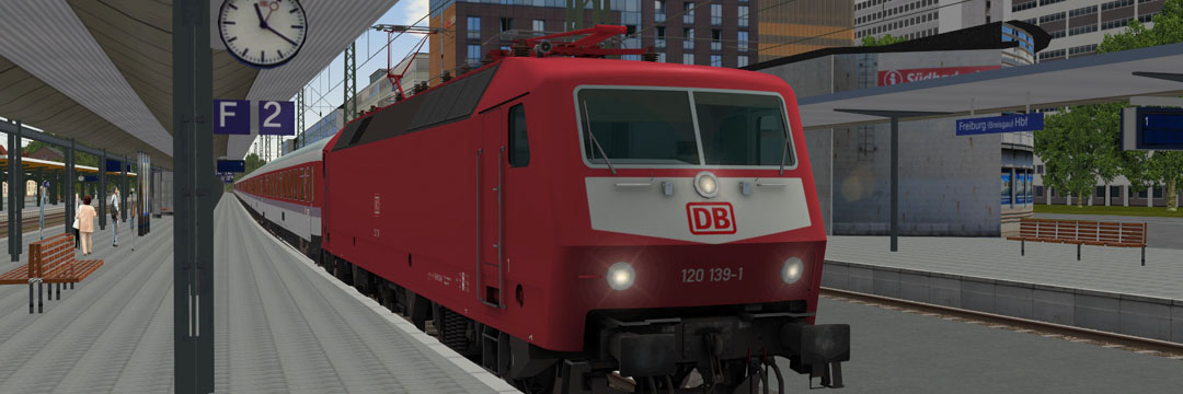 Baureihe 120 in Freiburg Hbf